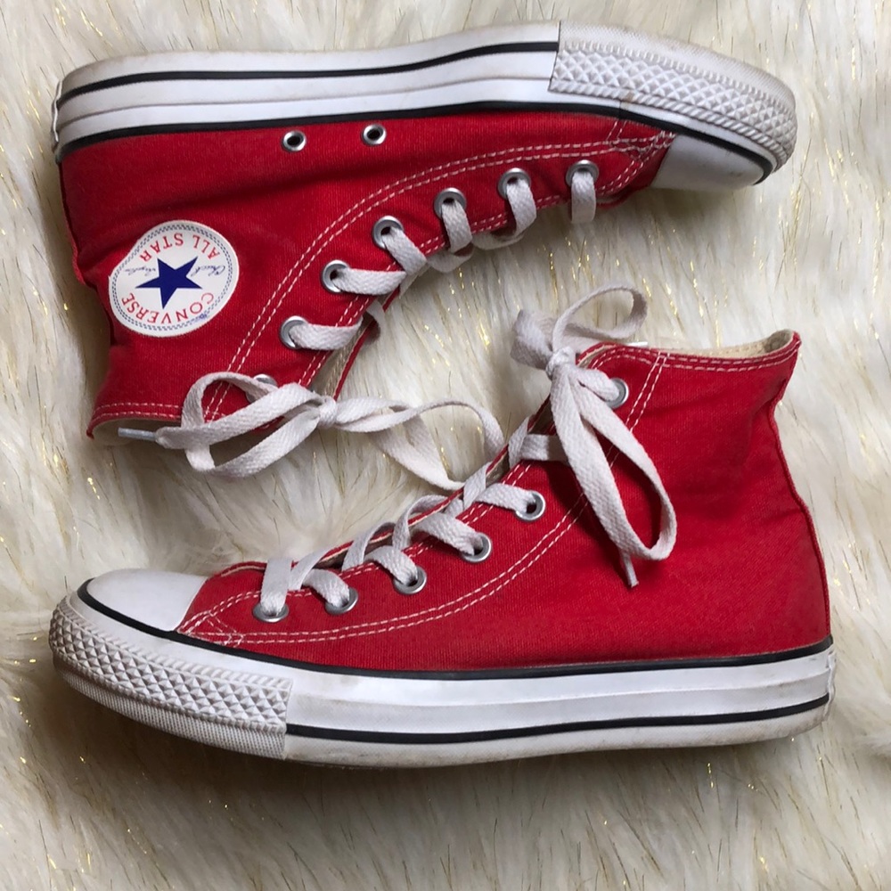 Red High Top Converse